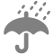 Rain falling on umbrella icon image for Insurance