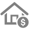 House and money icon image for Home Equity